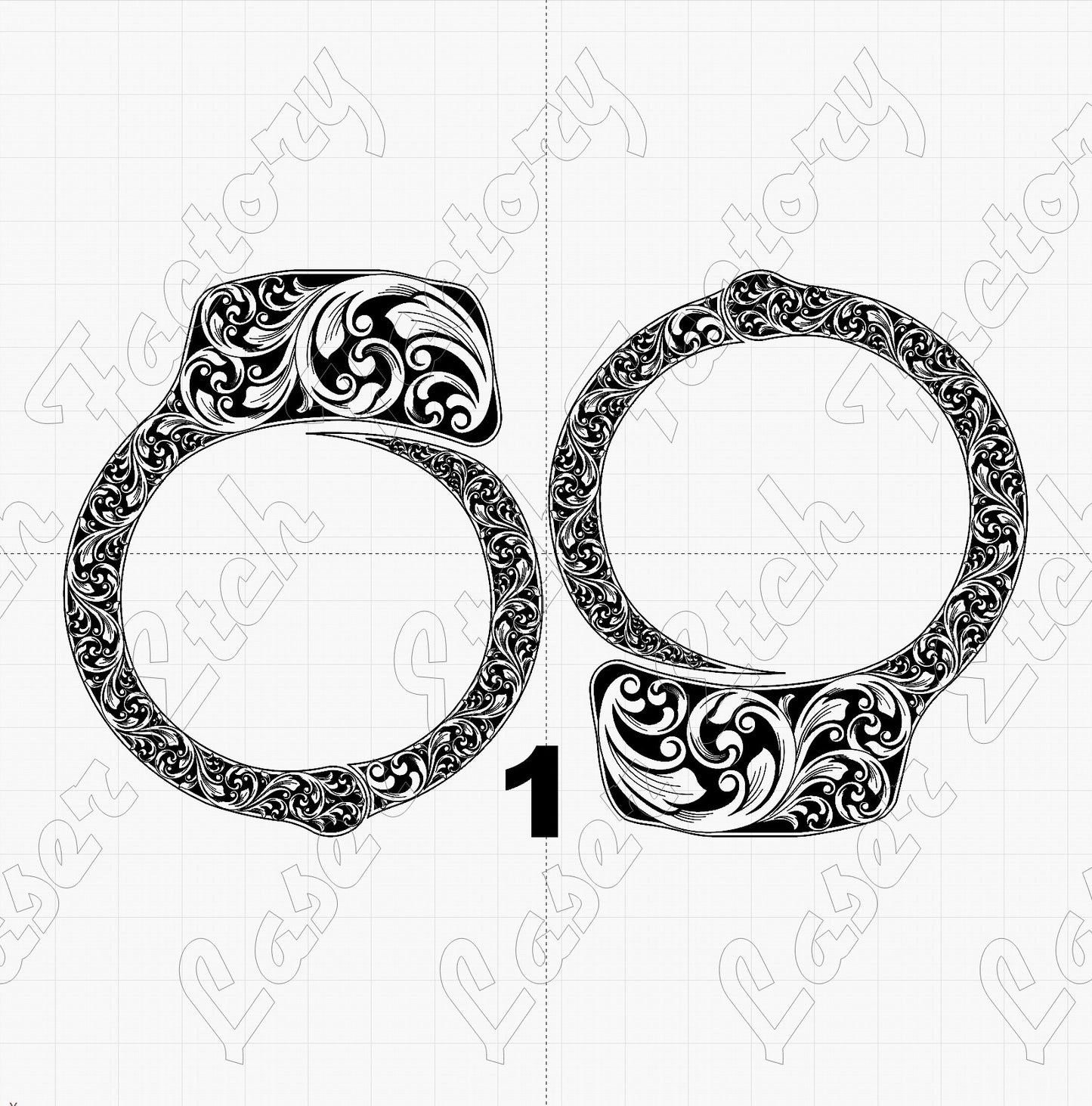 Custom Laser Engraved Smith & Wesson M-100 Handcuffs