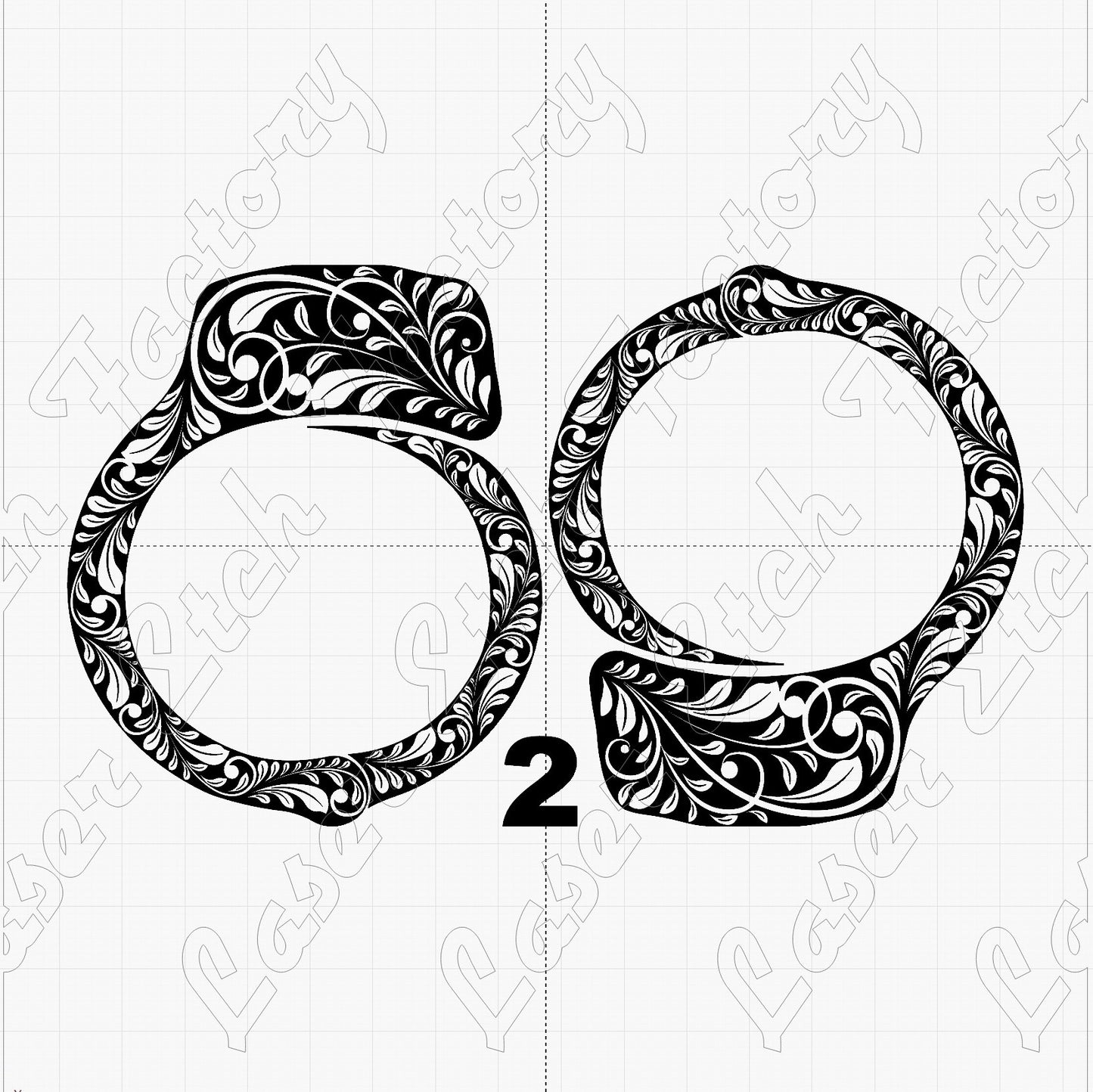 Custom Laser Engraved Smith & Wesson M-100 Handcuffs