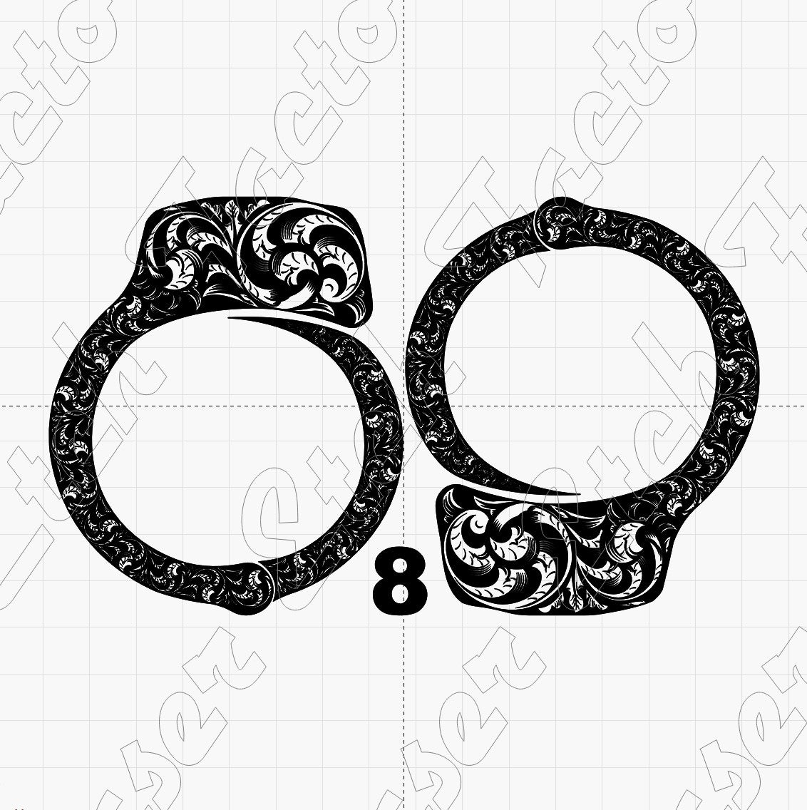 Custom Laser Engraved Smith & Wesson M-100 Handcuffs