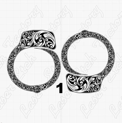 Custom Laser Engraved Smith & Wesson M-100 Handcuffs