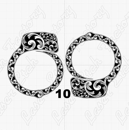 Custom Laser Engraved Smith & Wesson M-100 Handcuffs