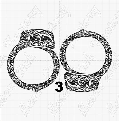 Custom Laser Engraved Smith & Wesson M-100 Handcuffs