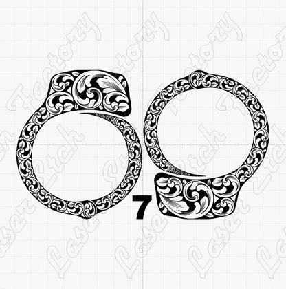 Custom Laser Engraved Smith & Wesson M-100 Handcuffs